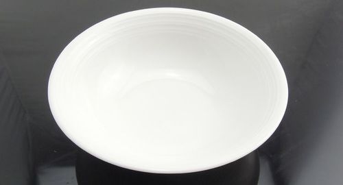 批发潮州镁质陶瓷酒店白瓷有纹双线圆形大小翅碗饭汤碗