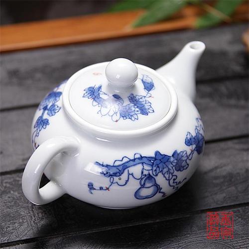 陶瓷茶具(手彩青花瓷葫芦)